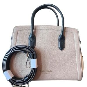 Kate Spade New York Knott Colorblock Satchel Bag Leather Crossbody Strap